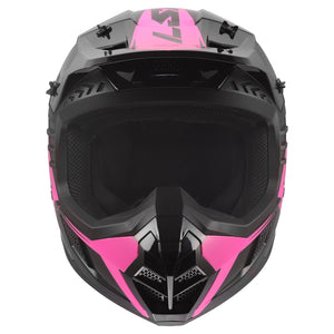 Coz Roar Motocross Helmet - Gloss Black/Pink