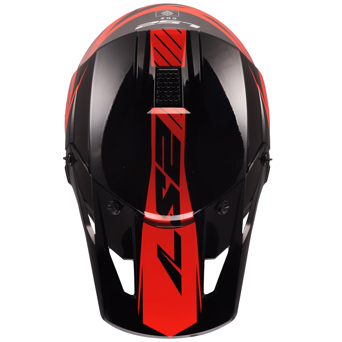 Coz Roar Motocross Helmet - Gloss Black/Red Product View