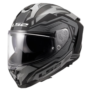Challenger II Dravix Full-Face Helmet with SunShield – Matte Gray/Black