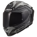Challenger II Dravix Full-Face Helmet with SunShield – Matte Gray/Black Product View