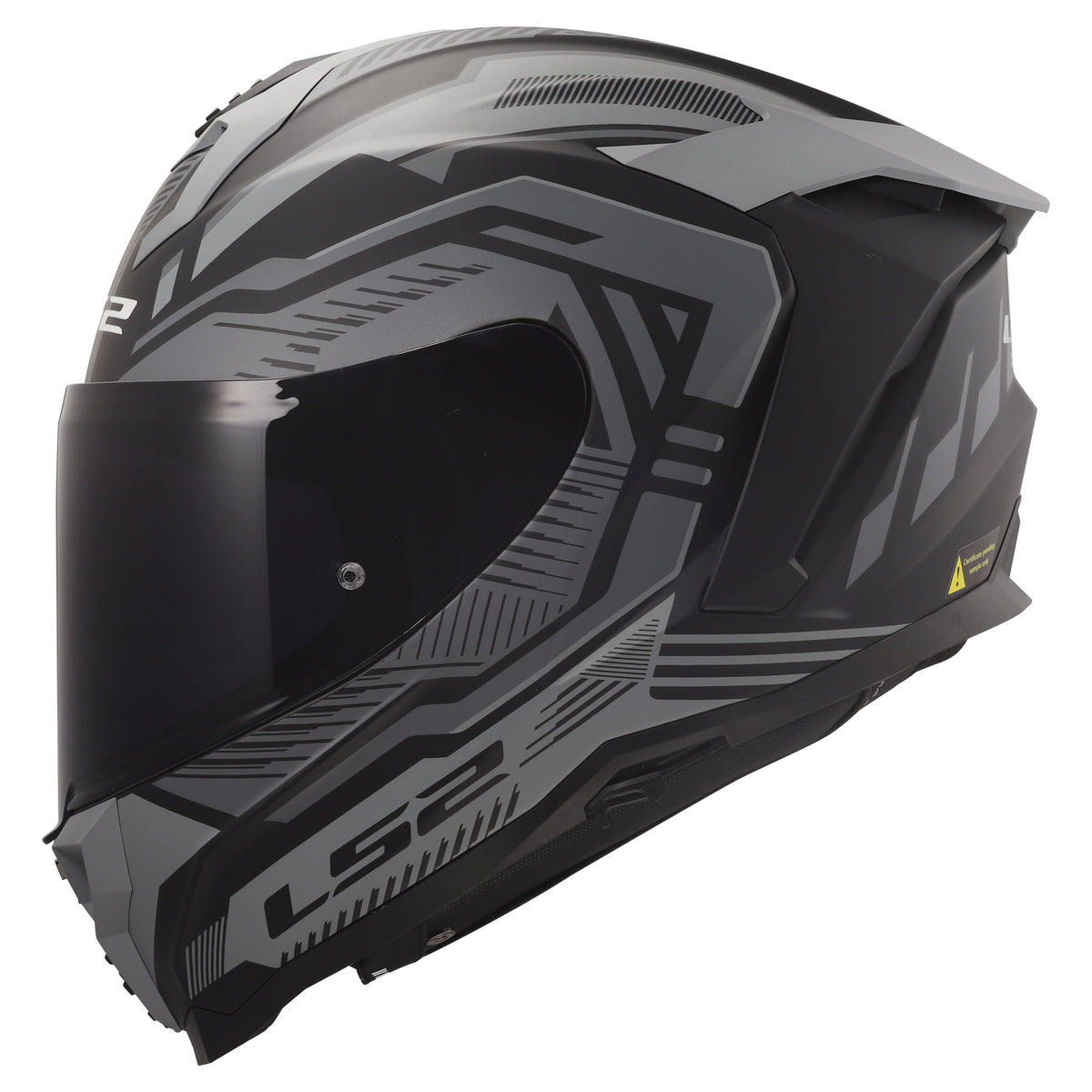 Challenger II Dravix Full-Face Helmet with SunShield – Matte Gray/Black Product View