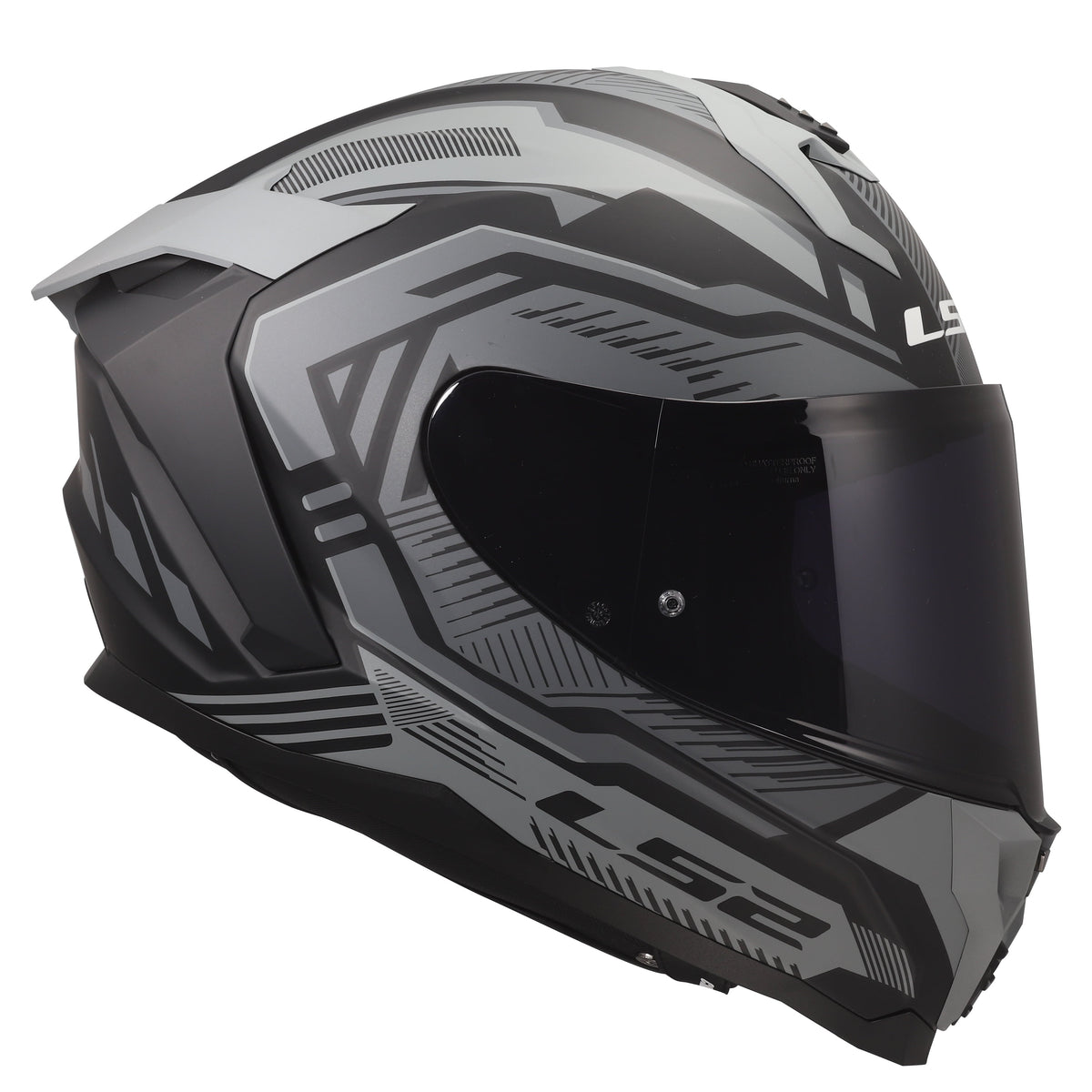 Challenger II Dravix Full-Face Helmet with SunShield – Matte Gray/Black Product View
