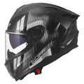 Challenger II Nitro Full Face Motorcycle Helmet with SunShield - Gloss Black/Gray Product View