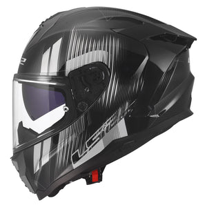 Challenger II Nitro Full Face Motorcycle Helmet with SunShield - Gloss Black/Gray