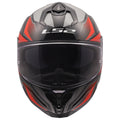 Challenger II Viper Full-Face Motorcycle Helmet with Integrated SunShield - Gloss Gray/Red Product View