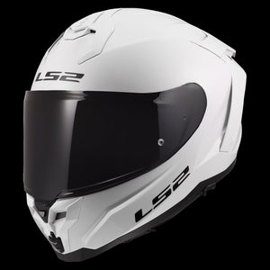Challenger II Full Face Motorcycle Helmet with Integrated SunShield - Gloss White