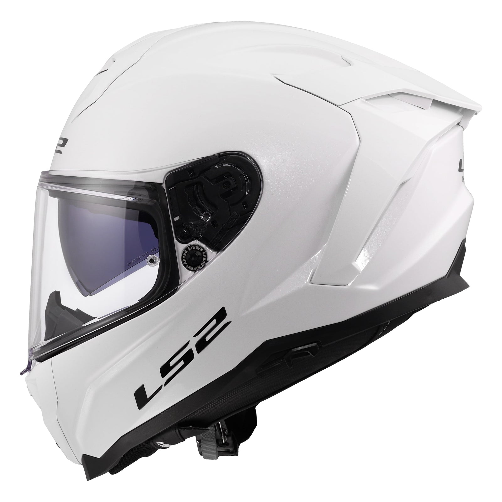 Challenger II Full Face Motorcycle Helmet with Integrated SunShield - Gloss White Product View