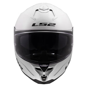 Challenger II Full Face Motorcycle Helmet with Integrated SunShield - Gloss White