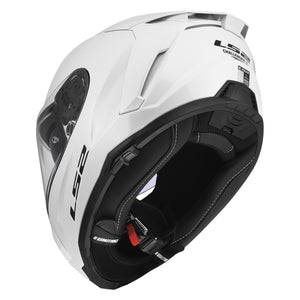 Challenger II Full Face Motorcycle Helmet with Integrated SunShield - Gloss White