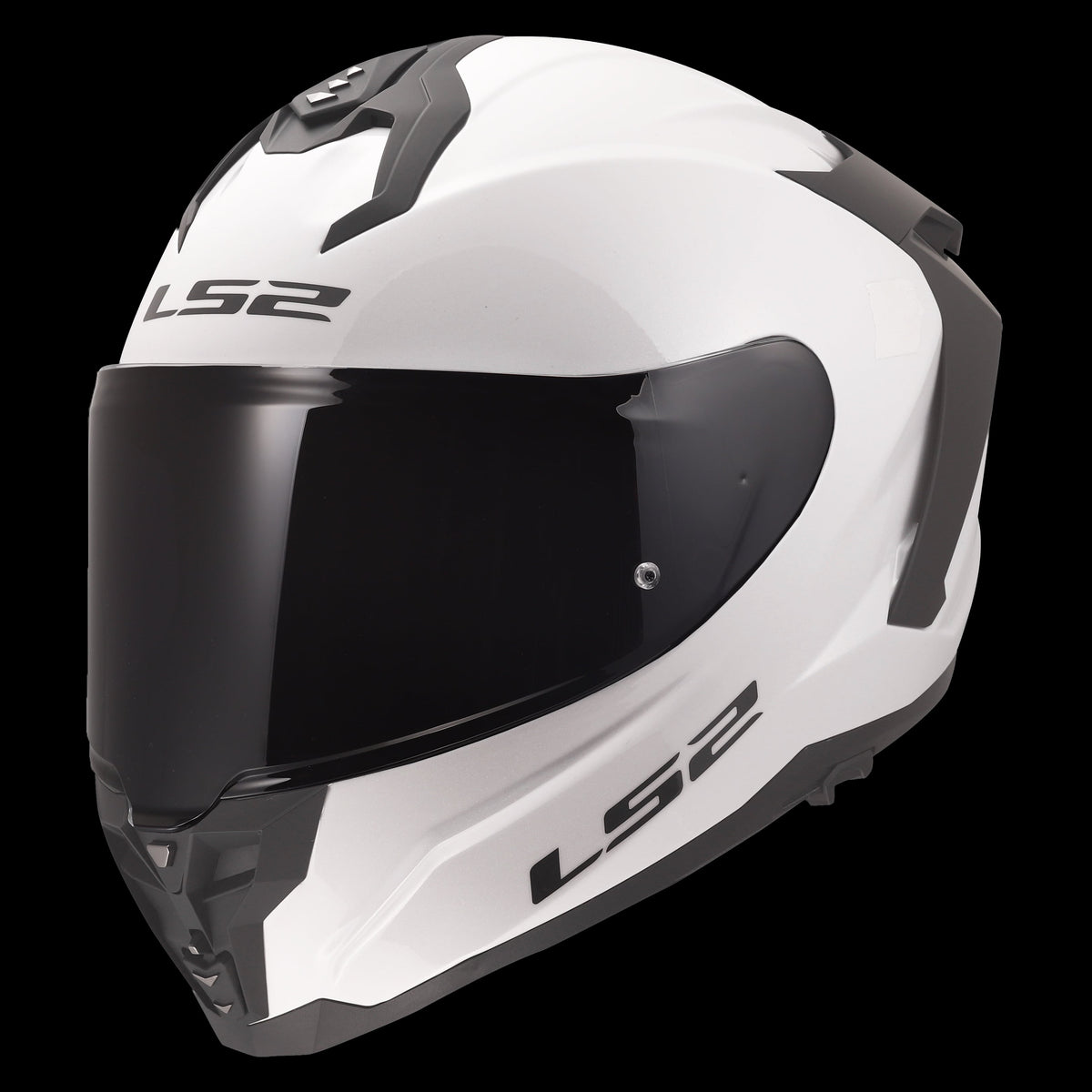Challenger II Full Face Motorcycle Helmet with SunShield - Gloss White/Black Product View