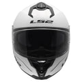 Challenger II Full Face Motorcycle Helmet with SunShield - Gloss White/Black Product View
