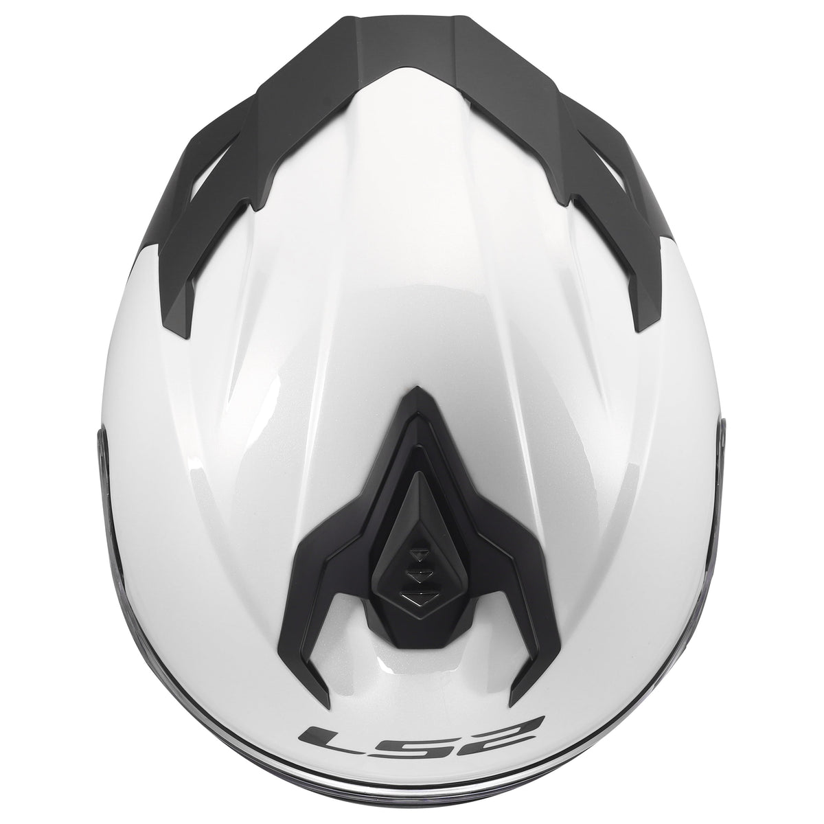Challenger II Full Face Motorcycle Helmet with SunShield - Gloss White/Black Product View