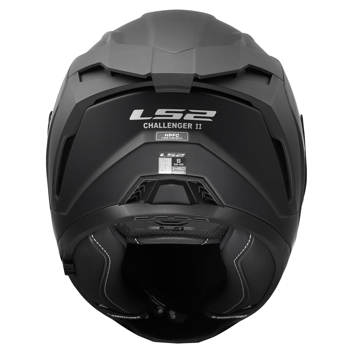 Challenger II Full Face Motorcycle Helmet with Integrated SunShield - Matte Black Product View
