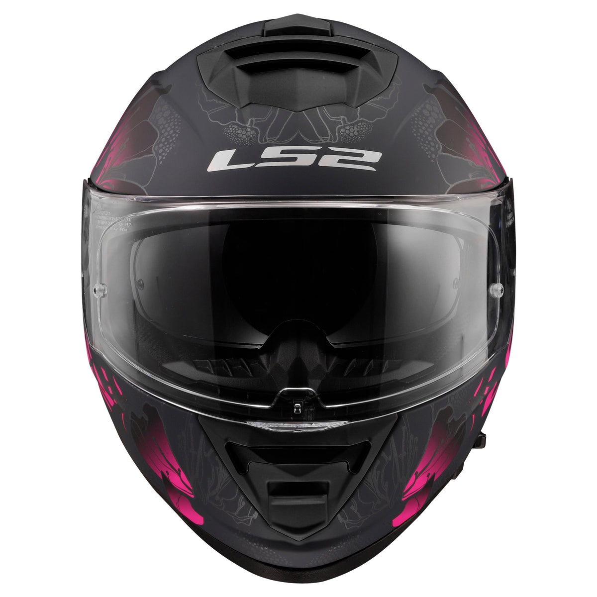 Helmet Assault Burst Full Face Motorcycle Helmet with SunShield - Matte Black/Purple Product View