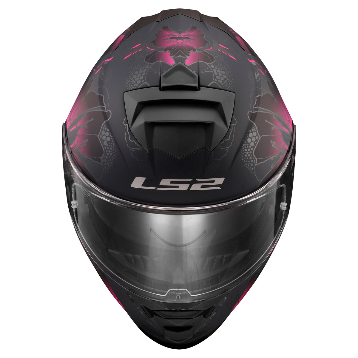 Helmet Assault Burst Full Face Motorcycle Helmet with SunShield - Matte Black/Purple Product View