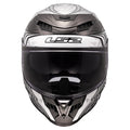 Dragon Carbon Enthum Full-Face Helmet with SunShield – Gloss Silver Product View