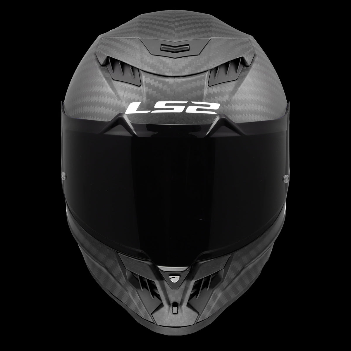Dragon Carbon Solid Full-Face Helmet with SunShield - Matte Black Product View