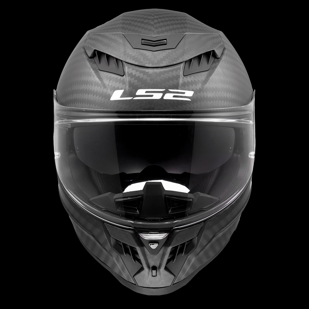 Dragon Carbon Solid Full-Face Helmet with SunShield - Matte Black Product View