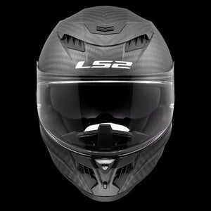 Dragon Carbon Solid Full-Face Helmet with SunShield - Matte Black