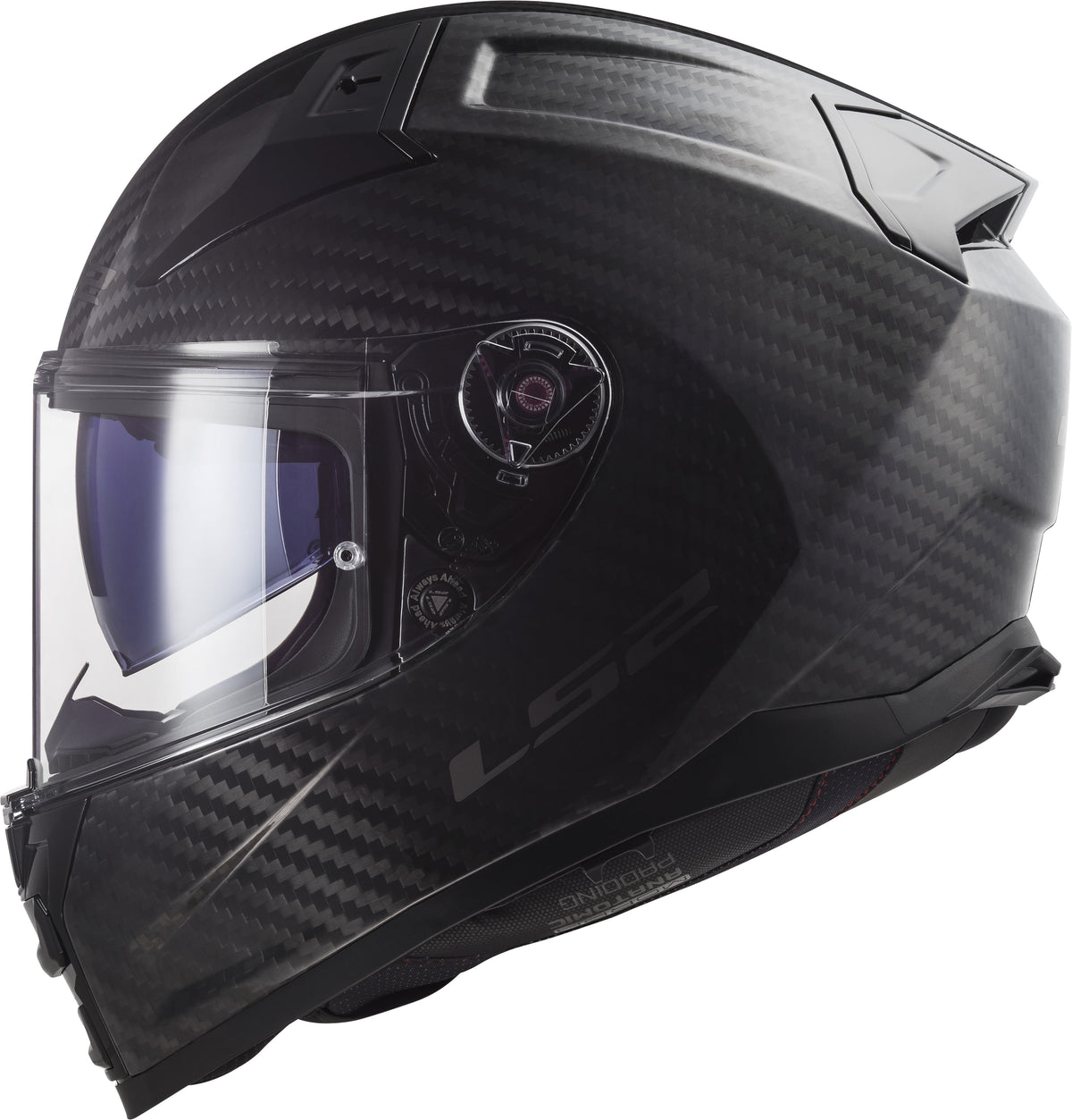 Citation II Carbon Solid Full Face Helmet with SunShield - Gloss Carbon Product View