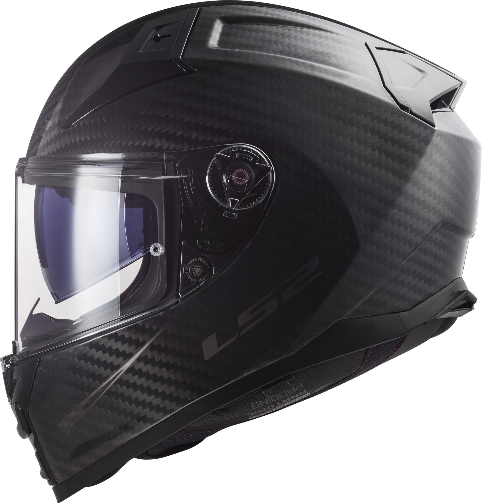 Citation II Carbon Solid Full Face Helmet with SunShield - Gloss Carbon Product View
