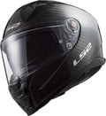 Citation II Carbon Solid Full Face Helmet with SunShield - Gloss Carbon Product View