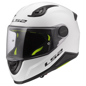 FF Kid Solid Youth Full Face Motorcycle Helmet - Gloss White