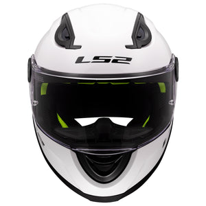 FF Kid Solid Youth Full Face Motorcycle Helmet - Gloss White