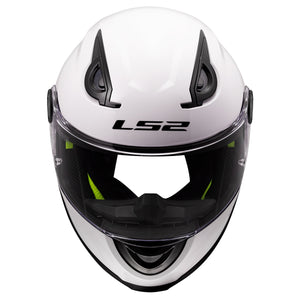 FF Kid Solid Youth Full Face Motorcycle Helmet - Gloss White