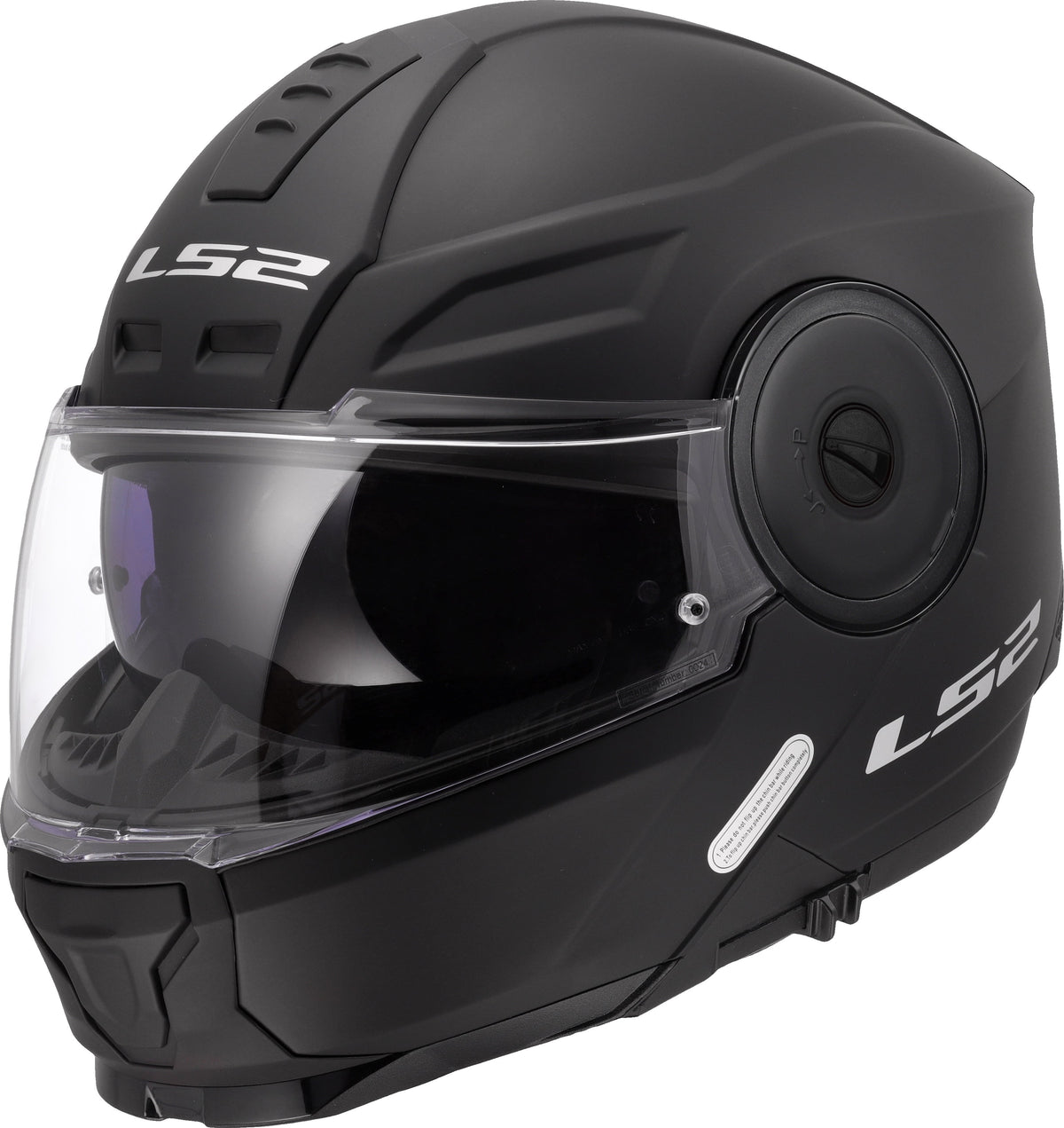 Horizon II Solid Modular Helmet with SunShield - Matte Black Product View
