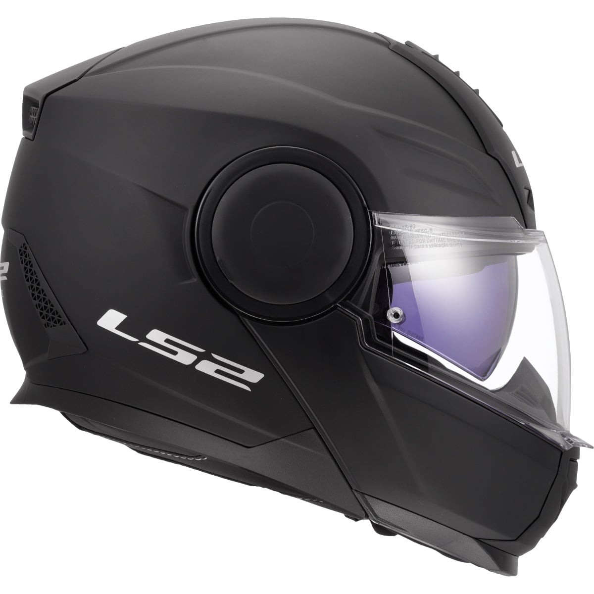 Horizon II Solid Modular Helmet with SunShield - Matte Black Product View