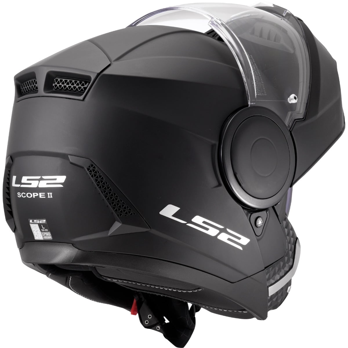 Horizon II Solid Modular Helmet with SunShield - Matte Black Product View
