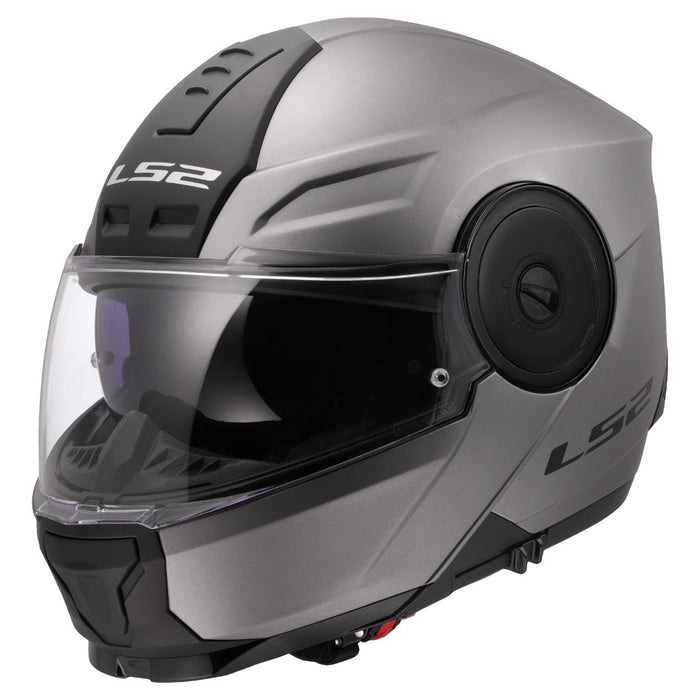 Horizon II Solid Modular Helmet with SunShield - Matte Titanium Product View