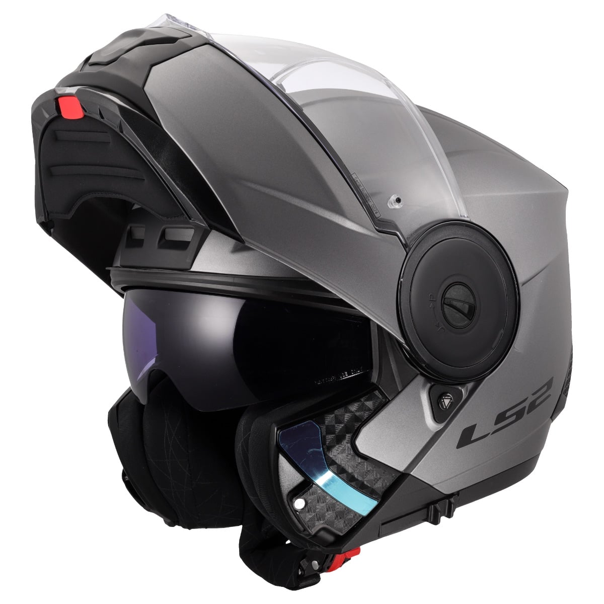 Horizon II Solid Modular Helmet with SunShield - Matte Titanium Product View