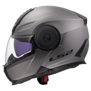Horizon II Solid Modular Helmet with SunShield - Matte Titanium