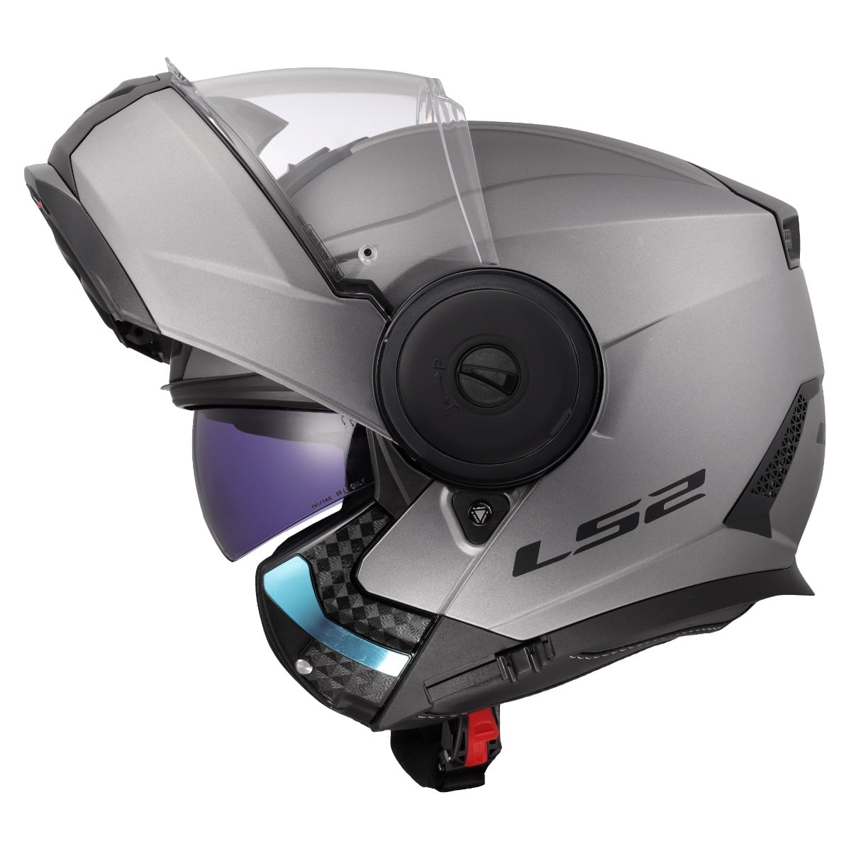 Horizon II Solid Modular Helmet with SunShield - Matte Titanium Product View