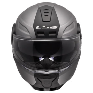 Horizon II Solid Modular Helmet with SunShield - Matte Titanium