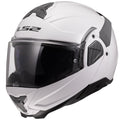 Helmet Advant II Solid Modular Motorcycle Helmet with SunShield - Gloss White Product View