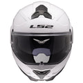 Helmet Advant II Solid Modular Motorcycle Helmet with SunShield - Gloss White Product View