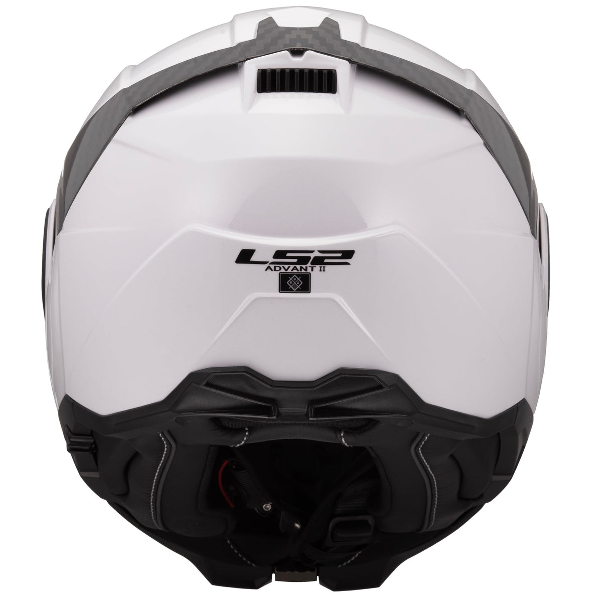 Helmet Advant II Solid Modular Motorcycle Helmet with SunShield - Gloss White Product View