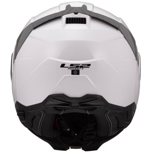 Helmet Advant II Solid Modular Motorcycle Helmet with SunShield - Gloss White