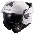 Helmet Advant II Solid Modular Motorcycle Helmet with SunShield - Gloss White Product View