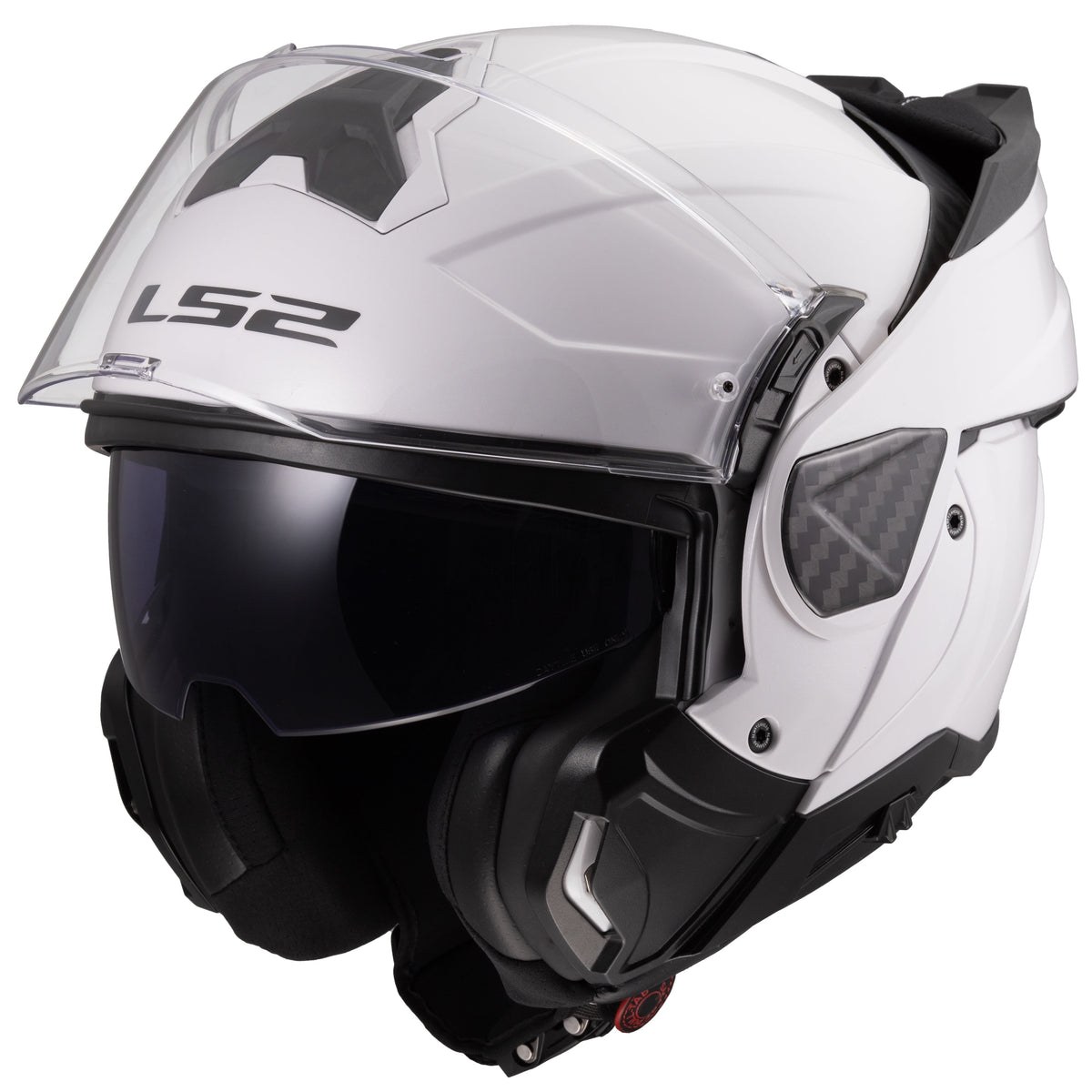 Helmet Advant II Solid Modular Motorcycle Helmet with SunShield - Gloss White Product View