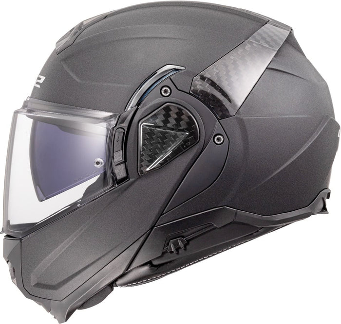Helmet Advant II Solid Modular Motorcycle Helmet with SunShield - Concrete Gray Product View