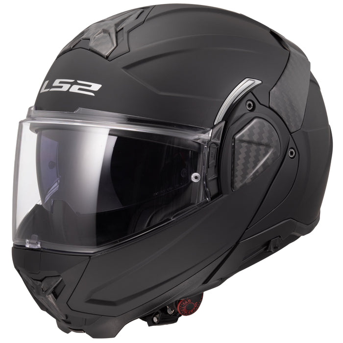 Helmet Advant II Solid Modular Motorcycle Helmet with SunShield - Matte Black Product View