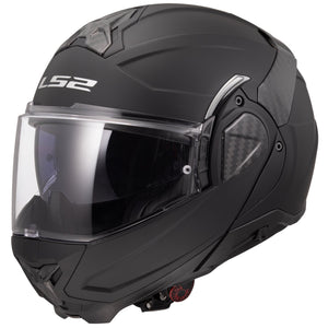 Helmet Advant II Solid Modular Motorcycle Helmet with SunShield - Matte Black