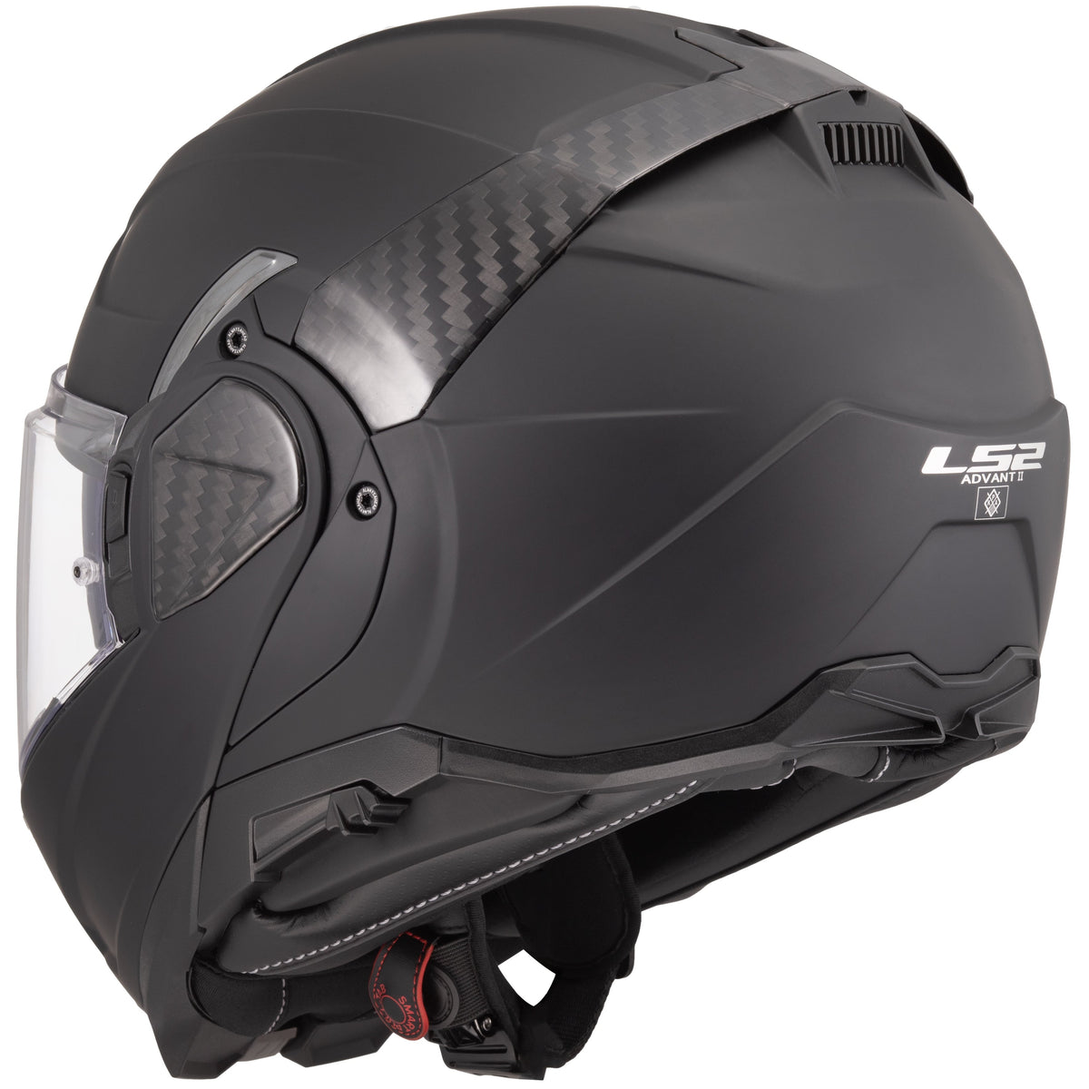 Helmet Advant II Solid Modular Motorcycle Helmet with SunShield - Matte Black Product View