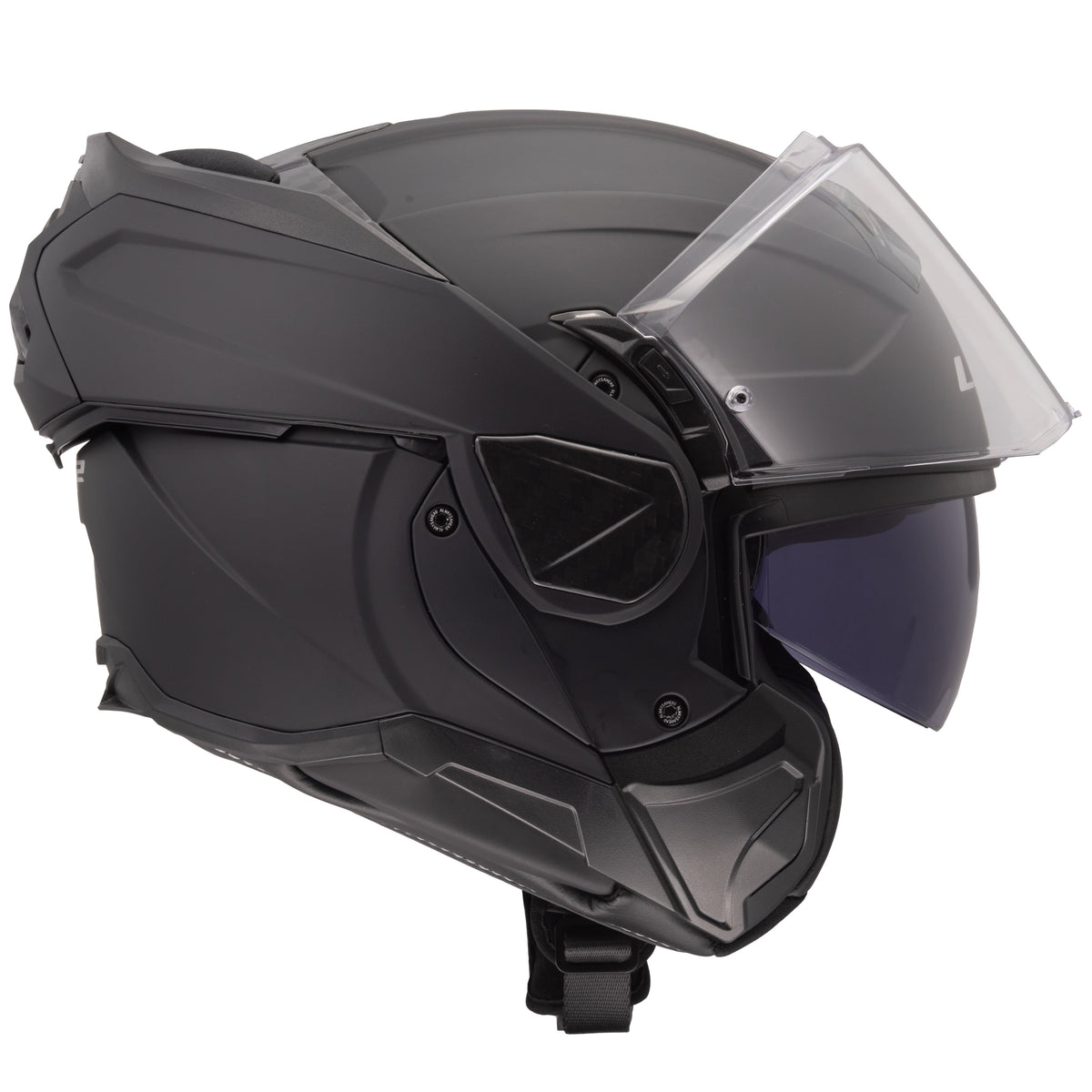 Helmet Advant II Solid Modular Motorcycle Helmet with SunShield - Matte Black Product View