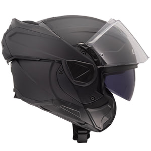 Helmet Advant II Solid Modular Motorcycle Helmet with SunShield - Matte Black