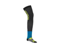 Fly Racing Knee Brace Socks Hi-Vis Black Blue Large/X-Large 350-0448L